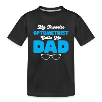 Optician Gift Optometry - Kids' Premium Organic T-Shirt - black - Front