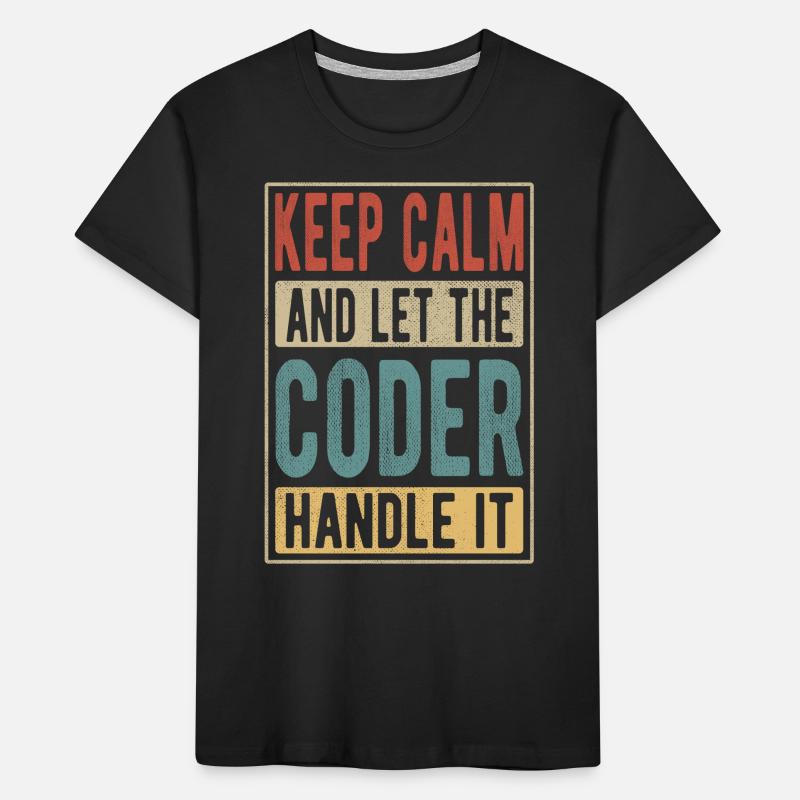 Coder Retro Gift Kids' Premium Organic T-Shirt