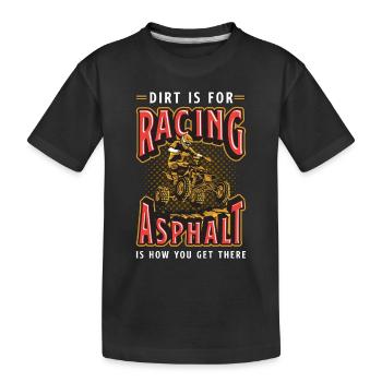 La terre battue de course hors route est pour la course hors route - T-shirt bio Premium Enfant - noir - Devant