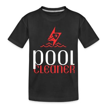 Entretien de piscine et nettoyeur de piscine - T-shirt bio Premium Enfant - noir - Devant