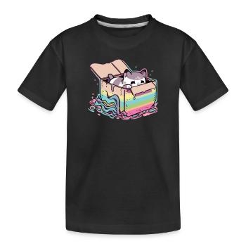 Pride Cat Lover Animal Transgender Gay Lesbian Pun - T-shirt bio Premium Enfant - noir - Devant