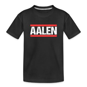 Aalenerin Aalener Aalen - Kinder Premium Bio T-Shirt - Schwarz - Vorne