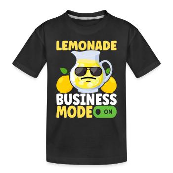 Limonade Limonadenstand - Kinder Premium Bio T-Shirt - Schwarz - Vorne