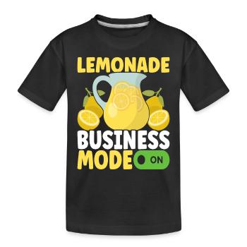 Lemonade Lemonade stand - Kids' Premium Organic T-Shirt - black - Front