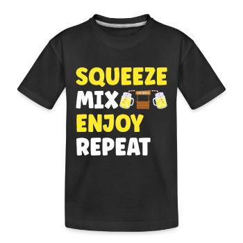 Limonade Limonadenstand - Kinder Premium Bio T-Shirt - Schwarz - Vorne