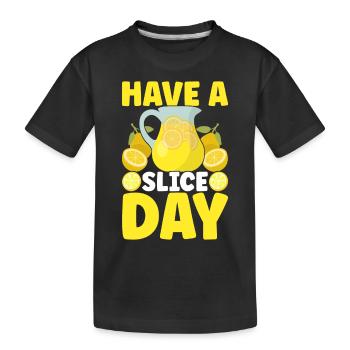 Limonade Limonadenstand - Kinder Premium Bio T-Shirt - Schwarz - Vorne