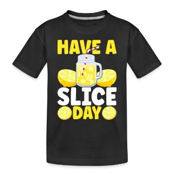 Limonade Limonadenstand - Kinder Premium Bio T-Shirt - Schwarz - Vorne