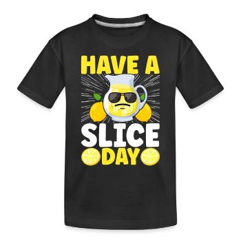 Limonade Limonadenstand - Kinder Premium Bio T-Shirt - Schwarz - Vorne