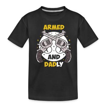 Pères paternels armés et paternels - T-shirt bio Premium Enfant - noir - Devant