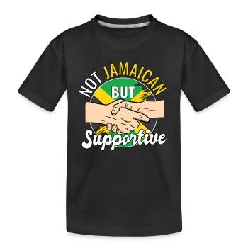 Pas jamaïcain mais voyageur de campagne solidaire - T-shirt bio Premium Enfant - noir - Devant