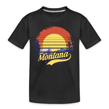 Montana - T-shirt bio Premium Enfant - noir - Devant