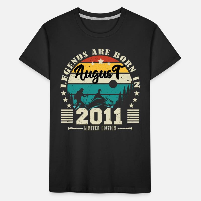August 2011. Geburtstagsgeschenk August 2011. August Kinder Premium Bio T-Shirt