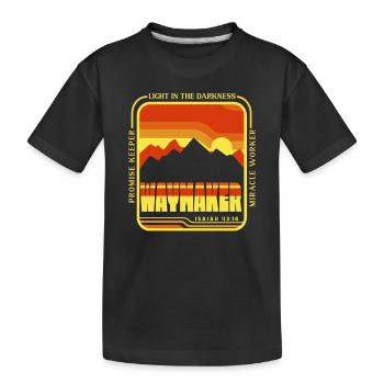 Pionnier, faiseur de miracles, gardien de promesses - T-shirt bio Premium Enfant - noir - Devant