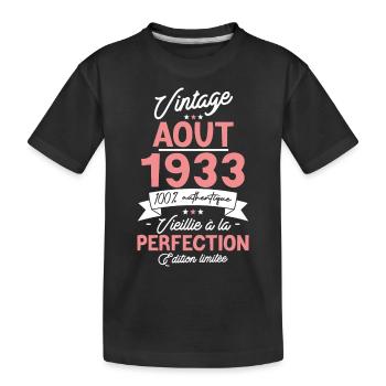 Surprise Août 1933 - T-shirt bio Premium Enfant - noir - Devant