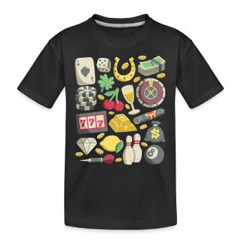 Casino - T-shirt bio Premium Enfant - noir - Devant