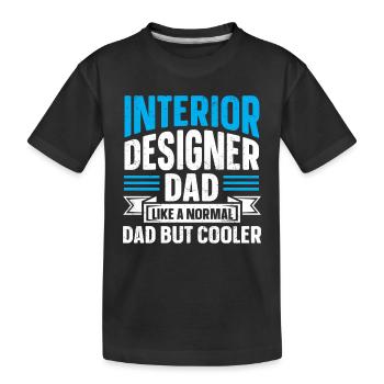 Interior Designer Gift Interior Decoration Designer - Kids' Premium Organic T-Shirt - black - Front