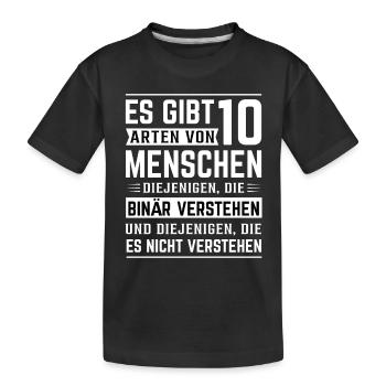 Lustige Sprüche - Kinder Premium Bio T-Shirt - Schwarz - Vorne