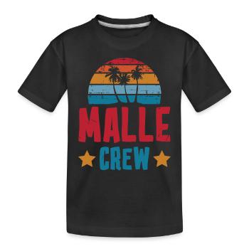Malle Crew - Kids' Premium Organic T-Shirt - black - Front