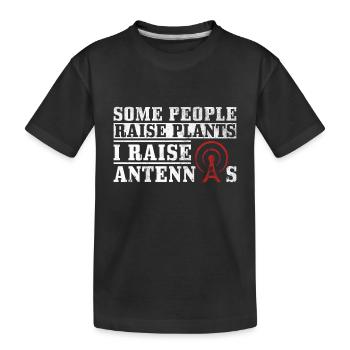 Ham Operator Design Für Amateurfunkamateure - Kinder Premium Bio T-Shirt - Schwarz - Vorne
