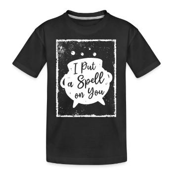 I put a Spell on you - Witchcraft - Kinder Premium Bio T-Shirt - Schwarz - Vorne