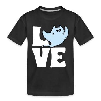Raies pastenagues, raies manta, raies océaniques, raies - T-shirt bio Premium Enfant - noir - Devant