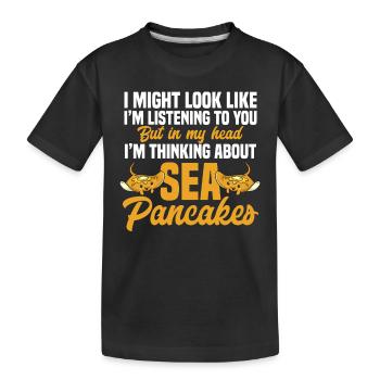 Raies pastenagues, raies manta, raies océaniques, raies - T-shirt bio Premium Enfant - noir - Devant