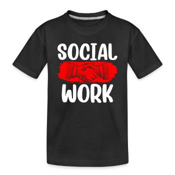 Travail social Travail social Profession de travailleur social - T-shirt bio Premium Enfant - noir - Devant