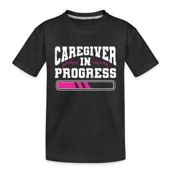 Infirmière soignante - T-shirt bio Premium Enfant - noir - Devant