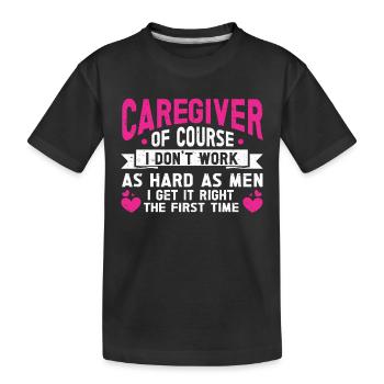 Infirmière soignante - T-shirt bio Premium Enfant - noir - Devant