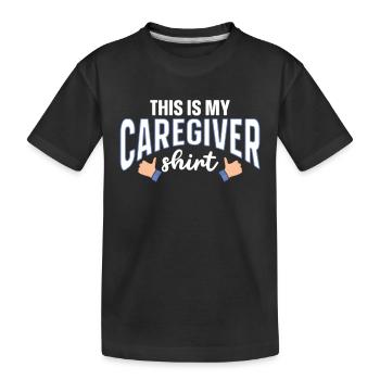 Infirmière soignante - T-shirt bio Premium Enfant - noir - Devant