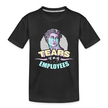Project Management Tears Of My Employees Manager - Kinder Premium Bio T-Shirt - Schwarz - Vorne