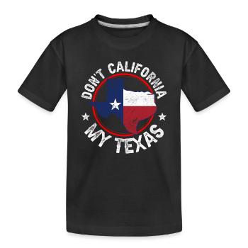 California Texas Dictons fiers Texans Texans - T-shirt bio Premium Enfant - noir - Devant