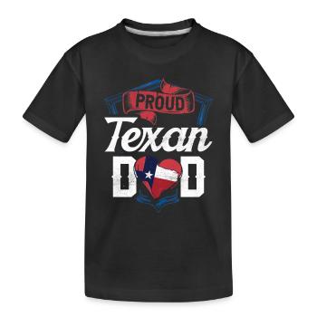 Fier père texan Texan Pride Texas - T-shirt bio Premium Enfant - noir - Devant