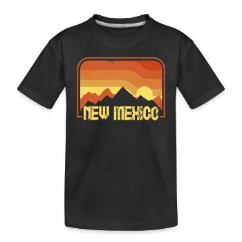 Nouveau-Mexique - T-shirt bio Premium Enfant - noir - Devant