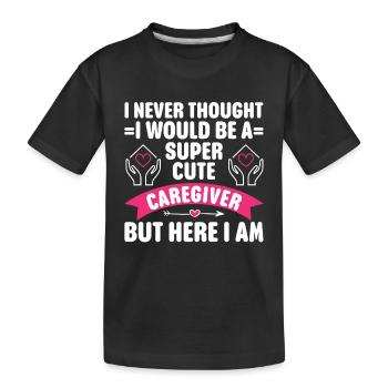 Infirmière soignante - T-shirt bio Premium Enfant - noir - Devant