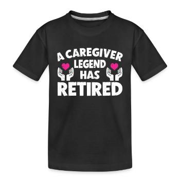Infirmière soignante - T-shirt bio Premium Enfant - noir - Devant