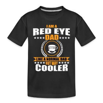 Red Eye Coffee Daddy - Kids' Premium Organic T-Shirt - black - Front