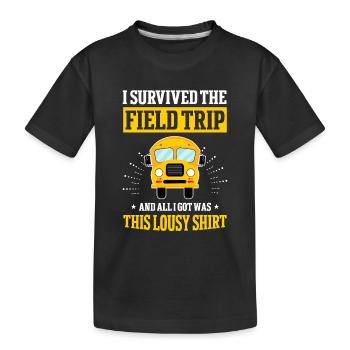 Journée d’excursion de l’enseignant sur le terrain - T-shirt bio Premium Enfant - noir - Devant