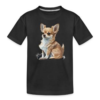 Chihuahua | Puppy Mom Funny Dog Cute Beautiful - Kids' Premium Organic T-Shirt - black - Front