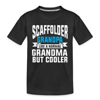 Échafaudage Cadeau Artisan Travail Échafaudage - T-shirt bio Premium Enfant - noir - Devant