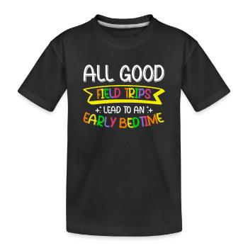 Journée d’excursion de l’enseignant sur le terrain - T-shirt bio Premium Enfant - noir - Devant