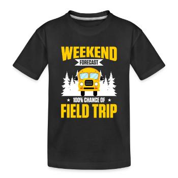 Journée d’excursion de l’enseignant sur le terrain - T-shirt bio Premium Enfant - noir - Devant