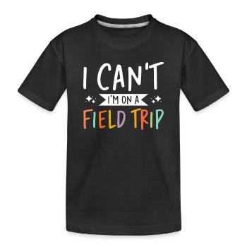 Journée d’excursion de l’enseignant sur le terrain - T-shirt bio Premium Enfant - noir - Devant