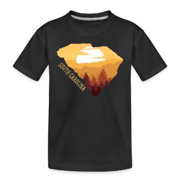 Caroline du Sud - T-shirt bio Premium Enfant - noir - Devant