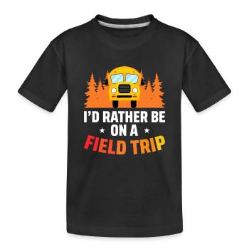 Journée d’excursion de l’enseignant sur le terrain - T-shirt bio Premium Enfant - noir - Devant