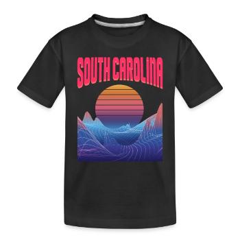 Caroline du Sud - T-shirt bio Premium Enfant - noir - Devant