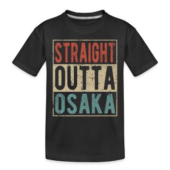 Tout droit à Osaka - T-shirt bio Premium Enfant - noir - Devant