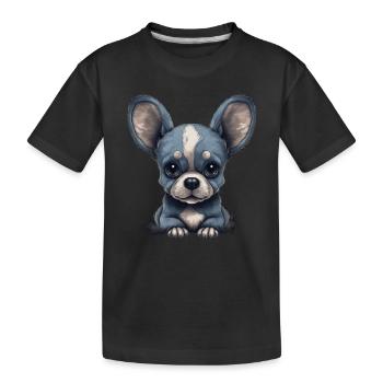 Chihuahua Maus | Lustiges Comic Motiv Film Hund - Kinder Premium Bio T-Shirt - Schwarz - Vorne