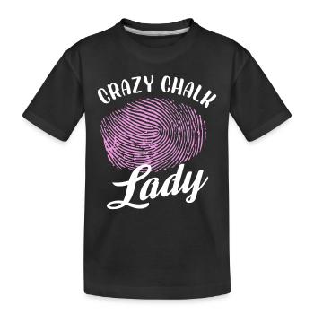 Dame craie folle | Criminalistique - T-shirt bio Premium Enfant - noir - Devant