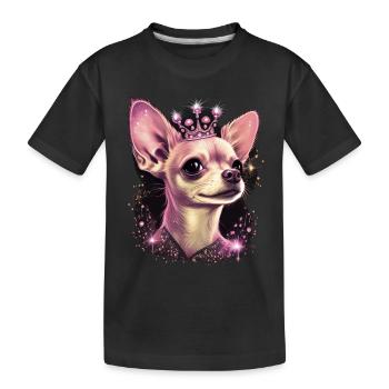 Chihuahua Puppy | Pretty Pink Dog Girly Mom Women - Kids' Premium Organic T-Shirt - black - Front